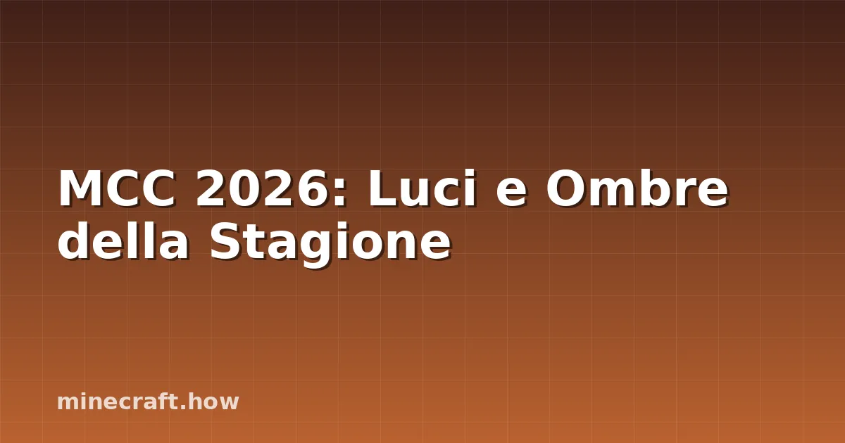 MCC 2026: Luci e Ombre della Stagione