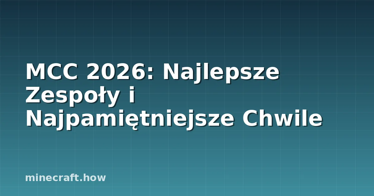 MCC 2026: Najlepsze Zespoły i Najpamiętniejsze Chwile