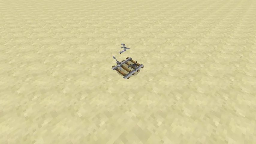 Stem (in minecart) 14w10a in Minecraft