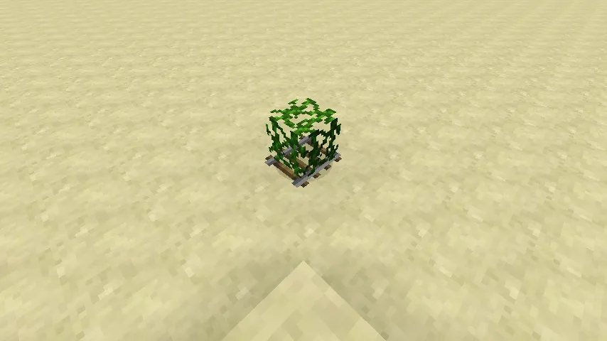 Vines (in minecart) 14w04a in Minecraft