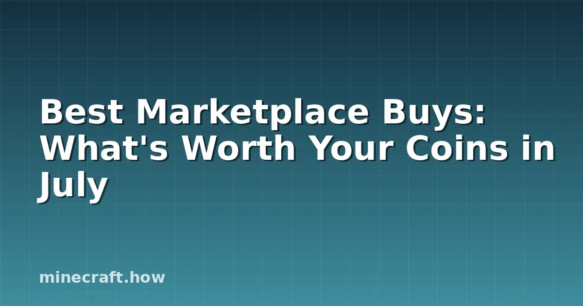 Le Migliori Acquisti del Marketplace: Così' Merita le Tue Mo