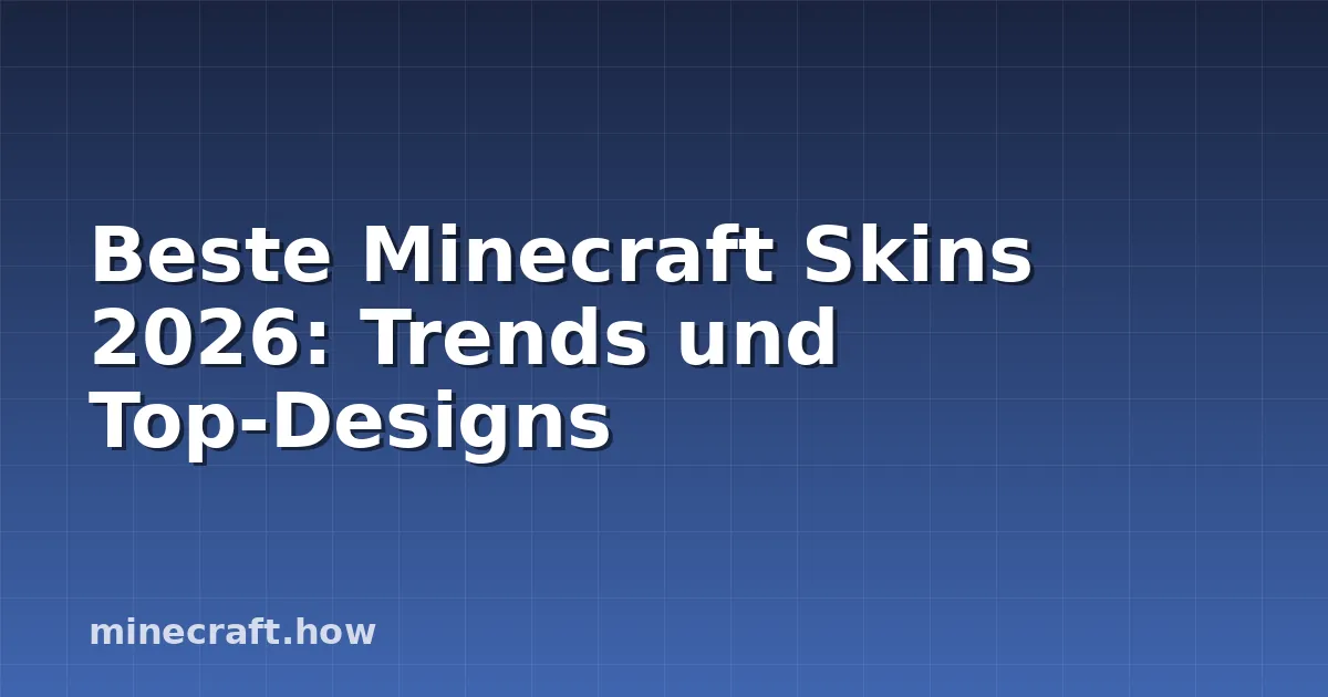 Beste Minecraft Skins 2026: Trends und Top-Designs