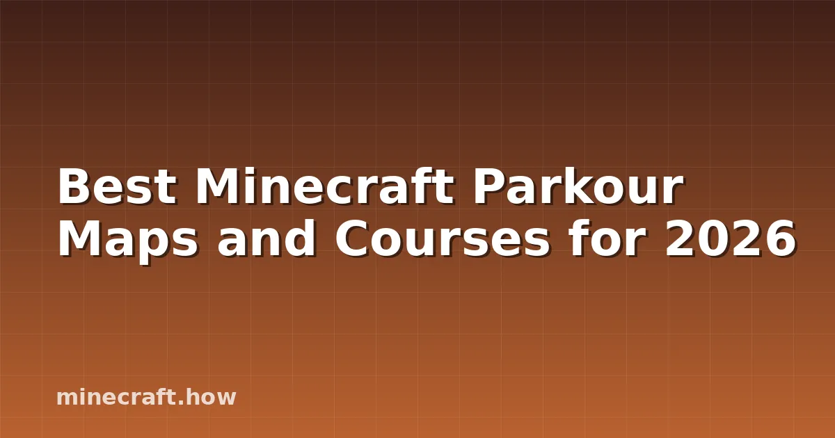 Beste Minecraft Parkour Kaarten en Routes voor 2026