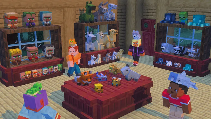 Minecraft server dashboard showing tick time graphs with Vibrant Visuals enabled and disabled comparison