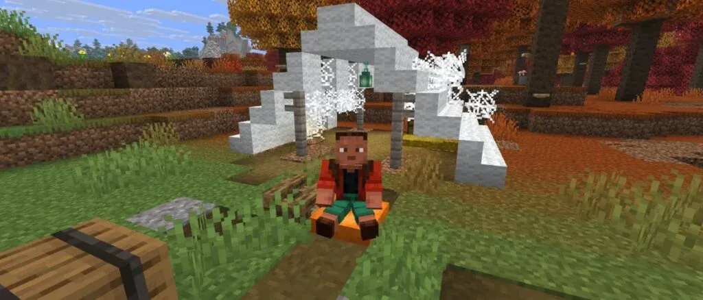 Screenshot of Minecraft 26.3 snapshot showing new render distance slider in Realms settings