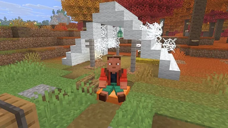 Screenshot of Minecraft 26.3 snapshot showing new render distance slider in Realms settings