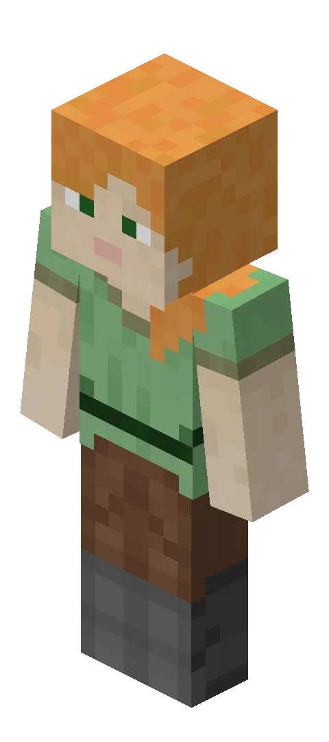 Alex (slim) in Minecraft
