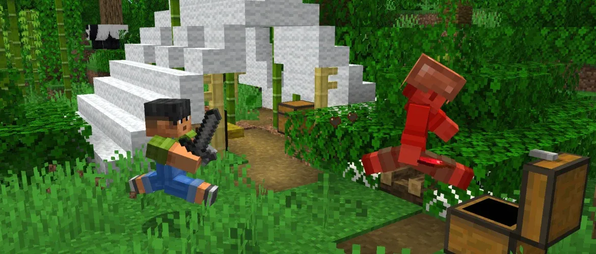 Minecraft Java Edition logo displayed alongside release candidate version text on a dark background