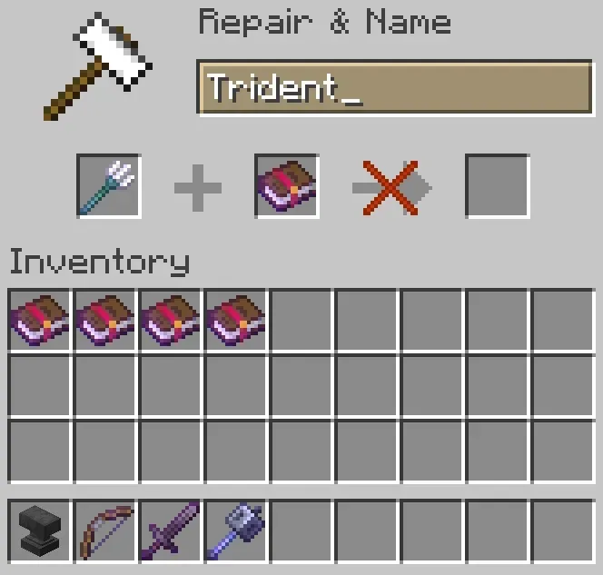 Player enchanting a diamond sword and armor pieces at a glowing enchanting table