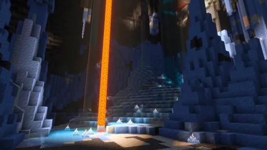 Renkli arazi türleri ve manzara öğelerini gösteren Minecraft biome haritası
