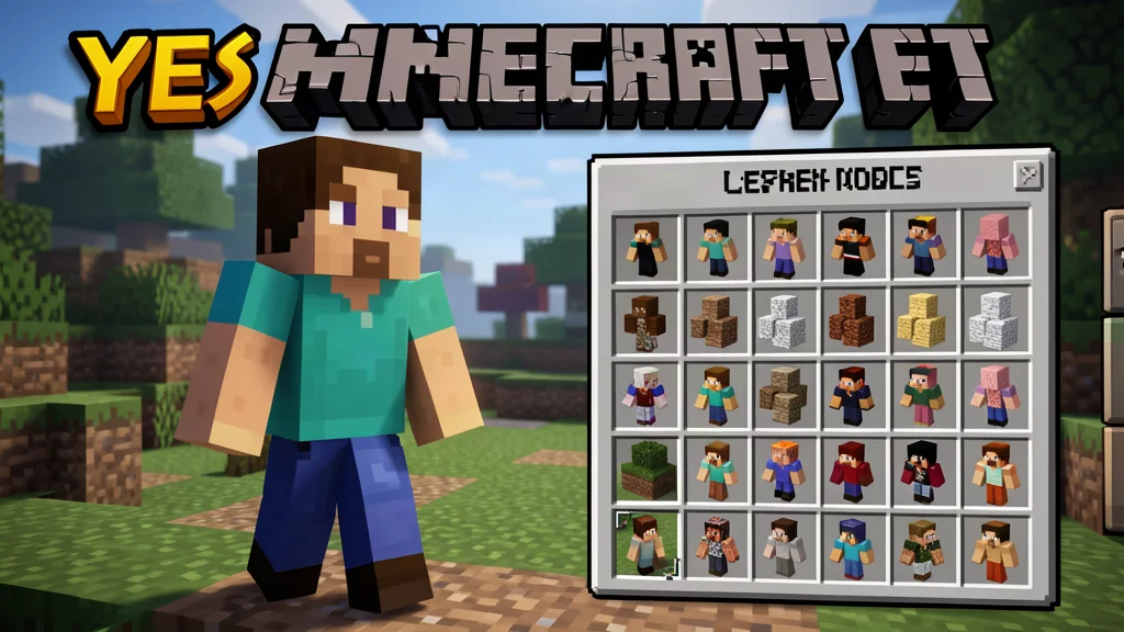 Yes Steve Model Mod: Custom Player Models for Minecraft