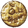 Golden cookie shimmer effect that appears randomly during Cookie Clicker gameplay