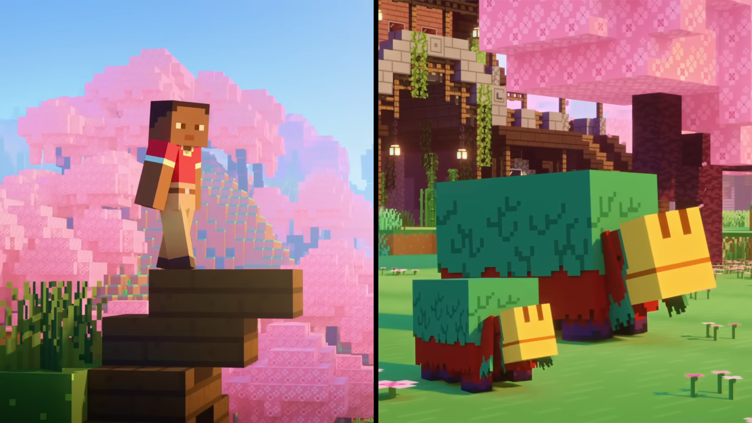 Zuri builds sniffers sniff 2 in Minecraft