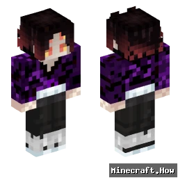 Kokushibo - Luna Superiore Uno Demon Slayer Skin - Minecraft skin