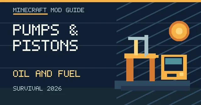 Pumps & Pistons Minecraft Mod: Oil, Fuel and Gas Station Guide